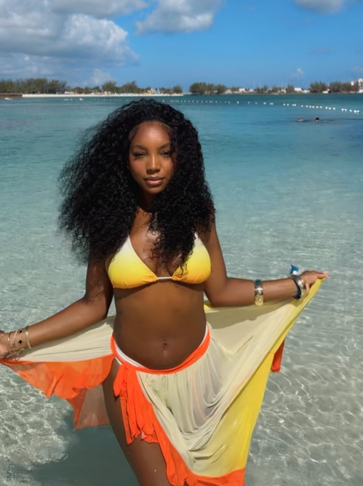 Flip Over Half Wig - Hawaii Curl